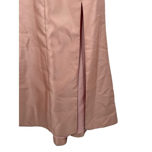 Alfred Sung dress D824 Jewel neck bowed open back trumpet size 6 - Picture 4 of 10